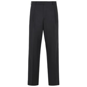 Pt01 'Quindici' Black Virgin Wool Pants Men